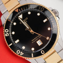 Load image into Gallery viewer, Tissot Seastar 1000 Black Dial Two Tone Steel Strap Watch For Men - T120.410.22.051.00