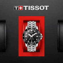 Load image into Gallery viewer, Tissot Seastar 1000 Powermatic 80 Black Dial Silver Steel Strap Watch For Men - T120.407.11.051.00