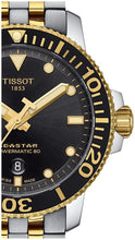 Load image into Gallery viewer, Tissot Seastar 1000 Powermatic 80 Black Dial Two Tone Steel Strap Watch For Men - T120.407.22.051.00