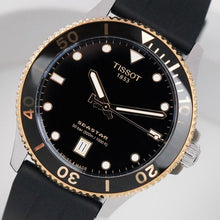 Load image into Gallery viewer, Tissot Seastar 1000 Black Dial Black Rubber Strap Watch For Men - T120.410.27.051.00