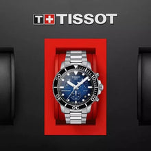 Load image into Gallery viewer, Tissot Seastar 1000 Chronograph Driver Blue Dial Silver Steel Strap Watch For Men - T120.417.11.041.01