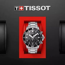 Load image into Gallery viewer, Tissot Seastar 1000 Chronograph Black Dial Silver Steel Strap Watch For Men - T120.417.11.051.00