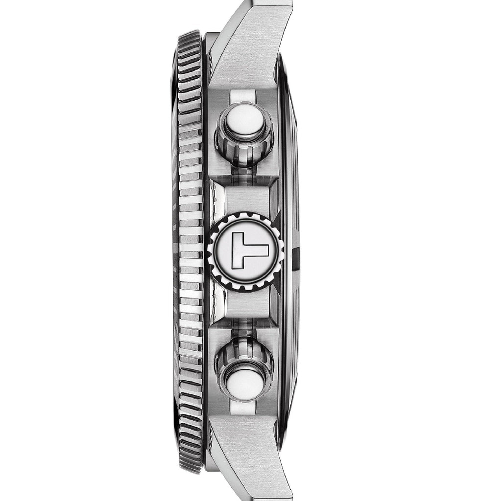 Tissot Seastar 1000 Chronograph Green Dial Silver Steel Strap Watch For Men - T120.417.11.091.01