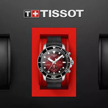Load image into Gallery viewer, Tissot Seastar 1000 Chronograph Red Dial Black Rubber Strap Watch For Men - T120.417.17.421.00