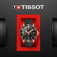 Load image into Gallery viewer, Tissot Seastar 1000 Chronograph Black Dial Black Rubber Strap Watch For Men - T120.417.37.051.00