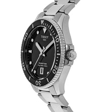 Load image into Gallery viewer, Tissot Seastar 1000 Lady Black Dial Silver Steel Strap Watch for Women - T120.210.11.051.00