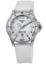 Load image into Gallery viewer, Tissot Seastar 1000 Mother of Pearl White Dial White Rubber Strap Watch for Women - T120.210.17.116.00