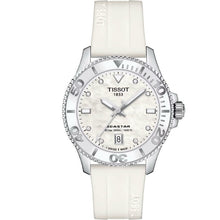 Load image into Gallery viewer, Tissot Seastar 1000 Mother of Pearl White Dial White Rubber Strap Watch for Women - T120.210.17.116.00