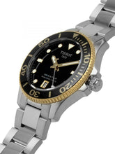 Load image into Gallery viewer, Tissot Seastar 1000 Black Dial Silver Steel Strap Watch For Men - T120.210.21.051.00