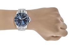 Load image into Gallery viewer, Tissot T Sport Seastar 1000 Powermatic Silicium Blue Dial Silver Steel Strap Watch For Men - T120.407.11.041.01