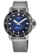 Load image into Gallery viewer, Tissot Seastar 1000 Chronograph Blue Dial Silver Mesh Bracelet Watch For Men - T120.417.11.041.02