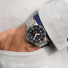 Load image into Gallery viewer, Tissot Seastar 1000 Powermatic 80 Black Dial Silver Steel Strap Watch For Men - T120.407.11.051.00