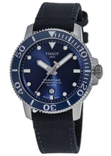 Load image into Gallery viewer, Tissot Seastar 1000 Powermatic 80 Silicium Blue Dial Blue Nylon Strap Watch For Men - T120.407.17.041.01