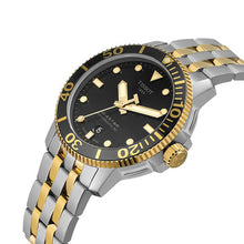 Load image into Gallery viewer, Tissot Seastar 1000 Powermatic 80 Black Dial Two Tone Steel Strap Watch For Men - T120.407.22.051.00