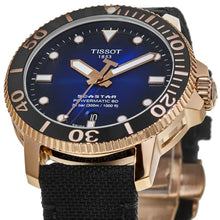 Load image into Gallery viewer, Tissot Seastar 1000 Powermatic 80 Blue Dial Blue Nylon Strap Watch for Men - T120.407.37.041.00
