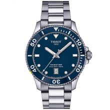 Load image into Gallery viewer, Tissot Seastar 1000 Blue Dial Silver Steel Strap Watch For Men - T120.410.11.041.00