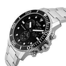 Load image into Gallery viewer, Tissot Seastar 1000 Chronograph Black Dial Silver Steel Strap Watch For Men - T120.417.11.051.00