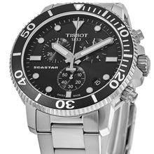 Load image into Gallery viewer, Tissot Seastar 1000 Chronograph Black Dial Silver Steel Strap Watch For Men - T120.417.11.051.00
