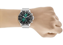 Load image into Gallery viewer, Tissot Seastar 1000 Chronograph Green Dial Silver Mesh Bracelet Watch For Men - T120.417.11.091.00