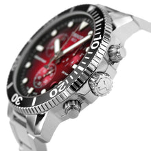 Load image into Gallery viewer, Tissot Seastar 1000 Chronograph Red Dial Silver Steel Strap Watch For Men - T120.417.11.421.00