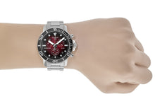 Load image into Gallery viewer, Tissot Seastar 1000 Chronograph Red Dial Silver Steel Strap Watch For Men - T120.417.11.421.00