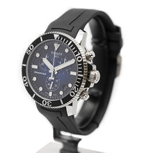 Load image into Gallery viewer, Tissot Seastar 1000 Chronograph Blue Dial Black Rubber Strap Watch For Men - T120.417.17.041.00