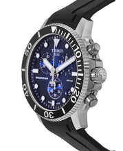 Load image into Gallery viewer, Tissot Seastar 1000 Chronograph Blue Dial Black Rubber Strap Watch For Men - T120.417.17.041.00