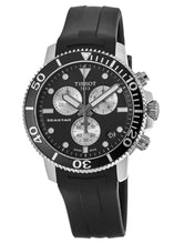 Load image into Gallery viewer, Tissot Seastar 1000 Chronograph Black Dial Black Rubber Strap Watch For Men - T120.417.17.051.00