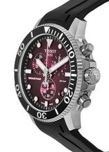 Load image into Gallery viewer, Tissot Seastar 1000 Chronograph Red Dial Black Rubber Strap Watch For Men - T120.417.17.421.00