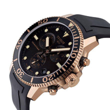 Load image into Gallery viewer, Tissot Seastar 1000 Chronograph Black Dial Black Rubber Strap Watch For Men - T120.417.37.051.00
