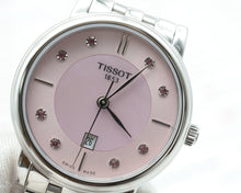 Load image into Gallery viewer, Tissot Carson Premium Lady Mother of Pearl Pink Dial Silver Steel Strap Watch For Women - T122.210.11.159.00