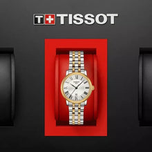 Load image into Gallery viewer, Tissot T Classic Carson Lady Premium Silver Dial Two Tone Steel Strap Watch For Women - T122.210.22.033.00