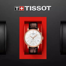 Load image into Gallery viewer, Tissot Carson Premium Chronograph White Dial Brown Leather Strap Watch For Men - T122.417.36.011.00