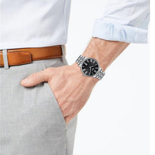 Load image into Gallery viewer, Tissot Carson Premium Black Dial Silver Steel Strap Watch For Men - T122.410.11.053.00