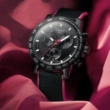 Load image into Gallery viewer, Tissot Supersport Chrono Giro D'Italia Black Dial Black Nylon Strap Watch for Men - T125.617.37.051.00