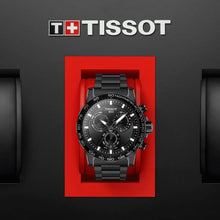 Load image into Gallery viewer, Tissot Supersport Chrono Black Dial Black Steel Strap Watch For Men - T125.617.33.051.00