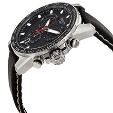 Load image into Gallery viewer, Tissot Supersport Chrono Black Dial Black Leather Strap Watch for Men - T125.617.16.051.00