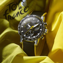 Load image into Gallery viewer, Tissot T Sport Supersport Chrono Tour De France Black Dial Black Nylon Strap Watch for Men - T125.617.17.051.00