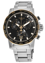 Load image into Gallery viewer, Tissot Supersport Chrono Black Dial Silver Steel Strap Watch For Men - T125.617.21.051.00