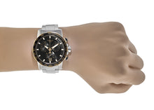 Load image into Gallery viewer, Tissot Supersport Chrono Black Dial Silver Steel Strap Watch For Men - T125.617.21.051.00
