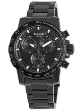 Load image into Gallery viewer, Tissot Supersport Chrono Black Dial Black Steel Strap Watch For Men - T125.617.33.051.00