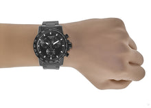 Load image into Gallery viewer, Tissot Supersport Chrono Black Dial Black Steel Strap Watch For Men - T125.617.33.051.00