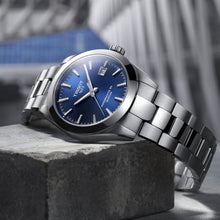 Load image into Gallery viewer, Tissot Gentlemen Powermatic 80 Silicium Blue Dial Silver Steel Strap Watch For Men - T127.407.11.041.00