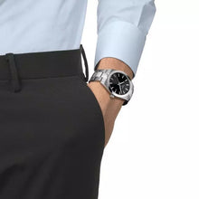 Load image into Gallery viewer, Tissot Gentleman Black Dial Silver Steel Strap Watch For Men - T127.410.11.051.00