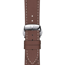 Load image into Gallery viewer, Tissot Gentleman Silver Dial Brown Leather Strap Watch For Men - T127.410.16.031.00