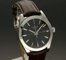 Load image into Gallery viewer, Tissot Gentlemen Black Dial Brown Leather Strap Watch for Men - T127.410.16.051.01