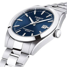 Load image into Gallery viewer, Tissot Gentlemen Powermatic 80 Silicium Blue Dial Silver Steel Strap Watch For Men - T127.407.11.041.00