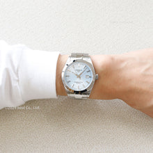 Load image into Gallery viewer, Tissot Gentleman Powermatic 80 Silicium Ice Blue Silver Steel Strap Watch For Men - T127.407.11.351.00