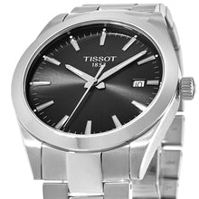 Load image into Gallery viewer, Tissot Gentleman Black Dial Silver Steel Strap Watch For Men - T127.410.11.051.00