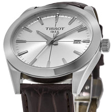 Load image into Gallery viewer, Tissot Gentlemen Silver Dial Brown Leather Strap Watch for Men - T127.410.16.031.01